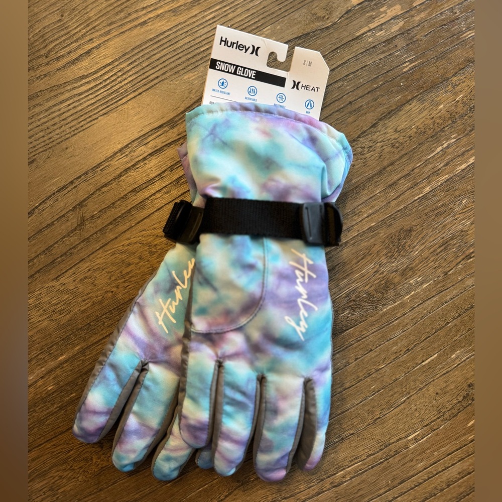 Hurley Blue and Purple Snow Gloves